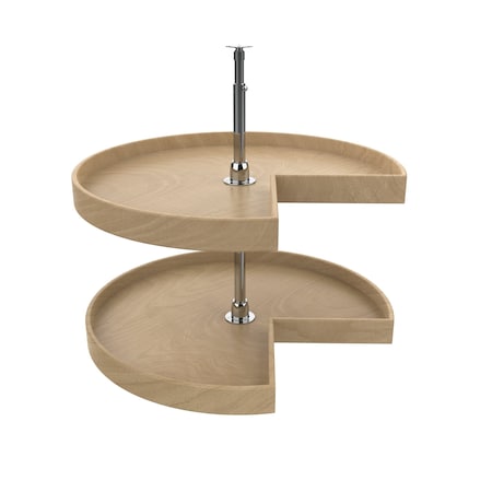 Rev-A-Shelf Maple Hardwood, Light Brown, 28 in W, 26 in H, 28 in D, 28 in L, Light Brown LD-4NW-472-28-1